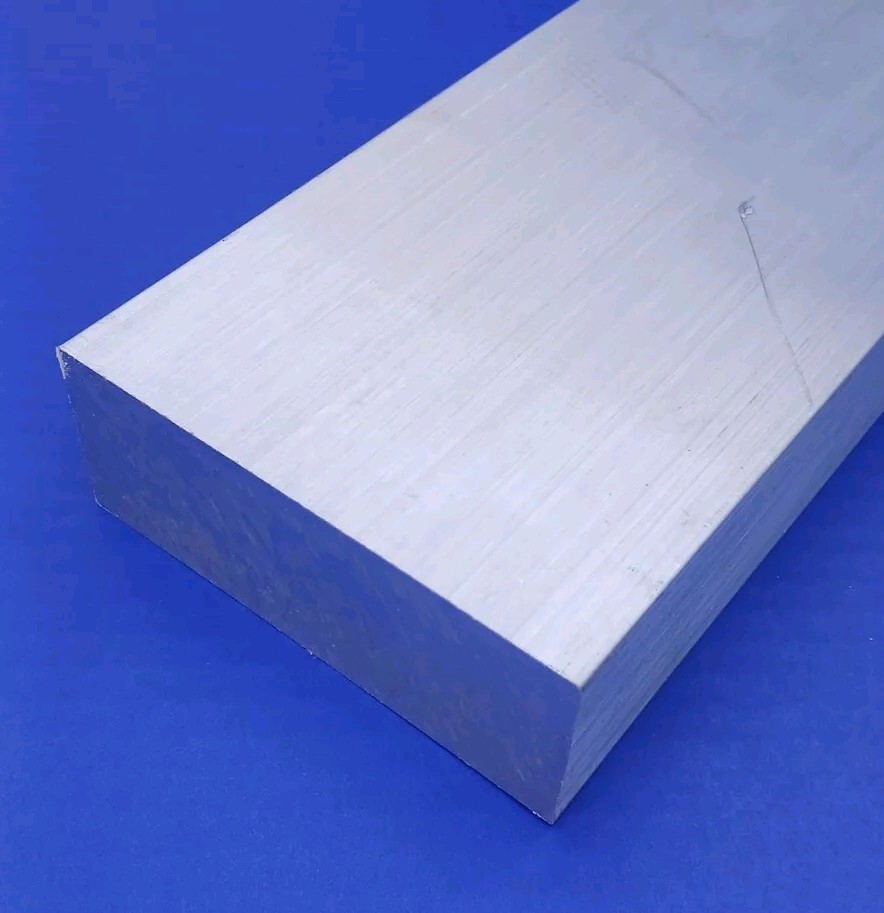 2″ x 4″ x 8″ long 6061 Aluminum Flat Bar Solid Stock Plate Machining T6511