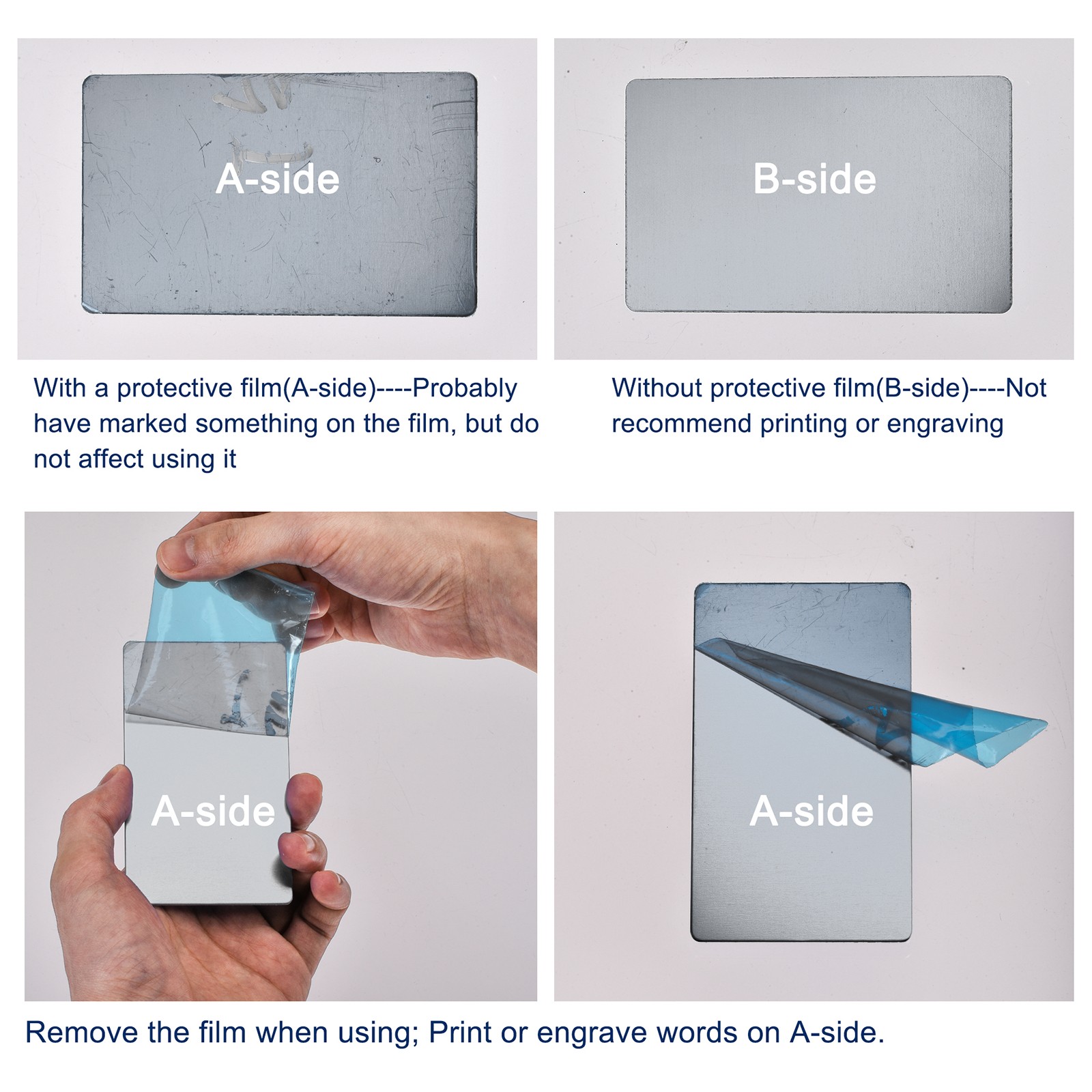 50x22x0.4mm Brushed 201 Stainless Steel Blank Metal Card Dark Gray 25 Pcs