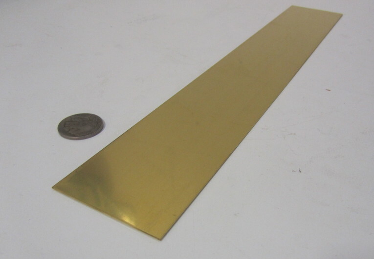 260 Brass Flat Bar .016″ Thick x 2.0″ Wide x 12″ Length, 3 Pcs, 3 Ft Total