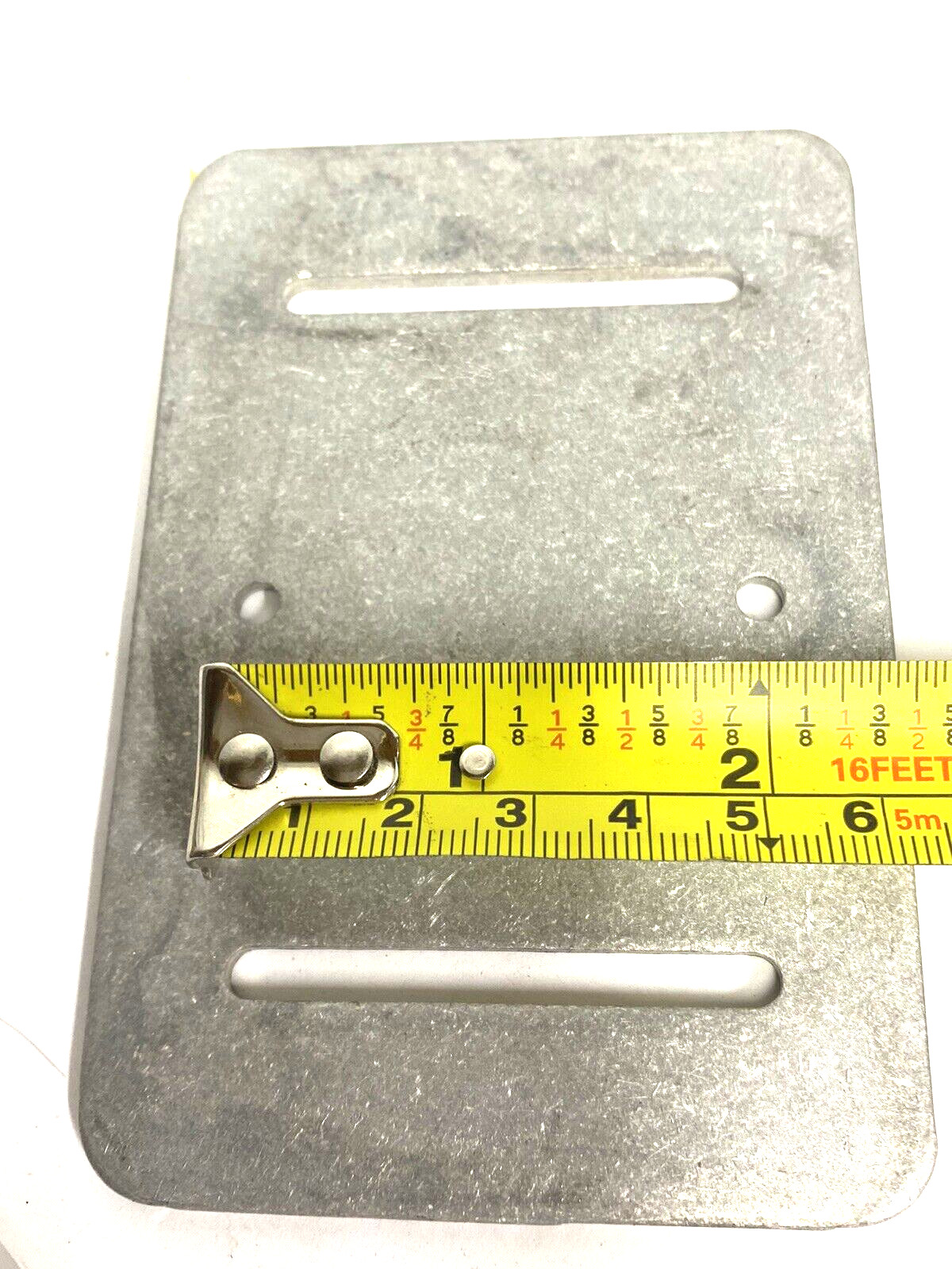 6-Pk Aluminum Drilled Slotted Spacer Plate 1/8 x 3 x 4-1/2″