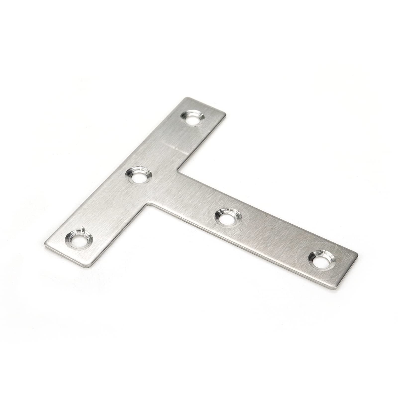 10 PCS T Brackets Mending Plate 3.14×3.14 In Stainless Steel Flat Repair