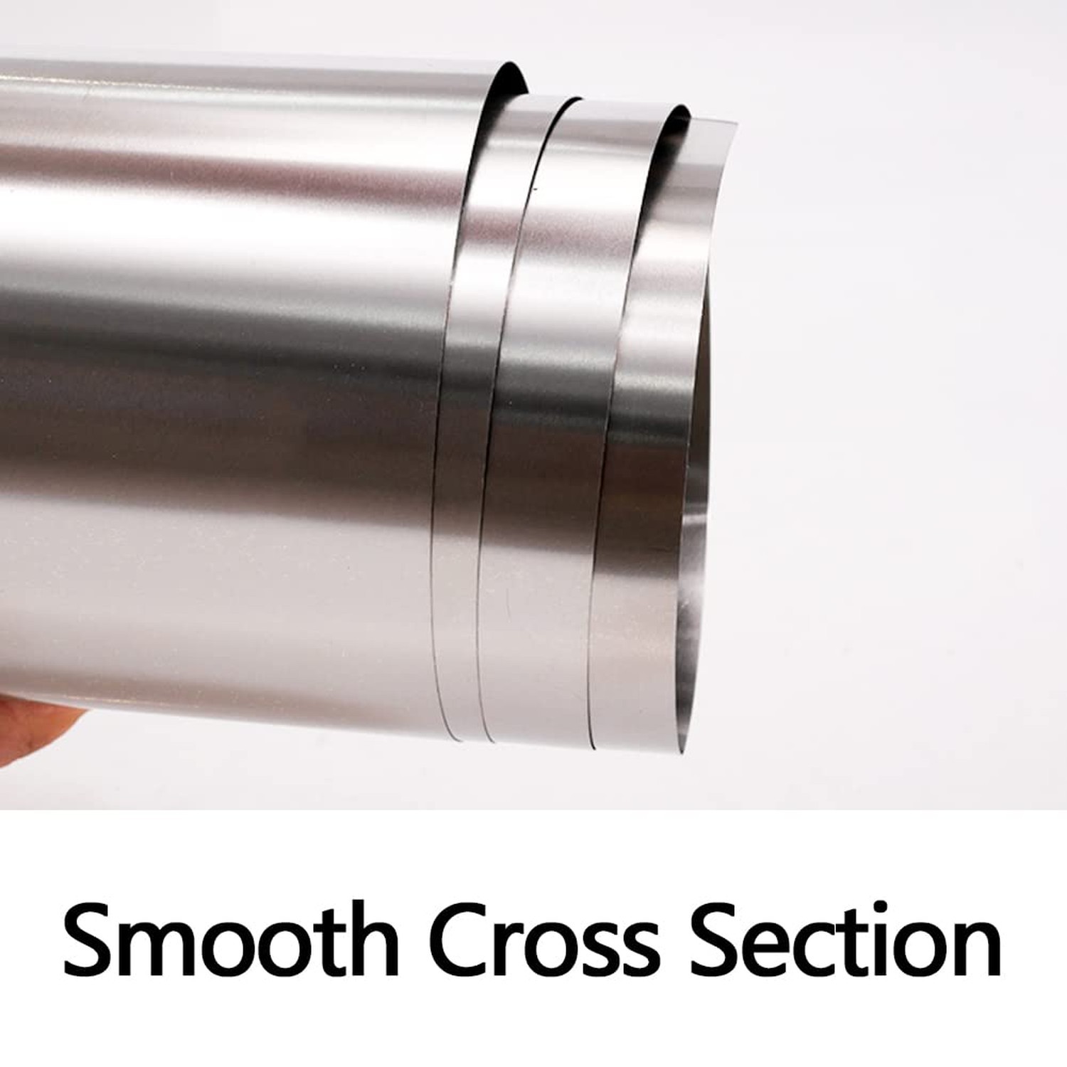 304 Stainless Steel Foil Roll, 0.1mm x 50mm x 1M, Metal Strip Sheet for Indus…