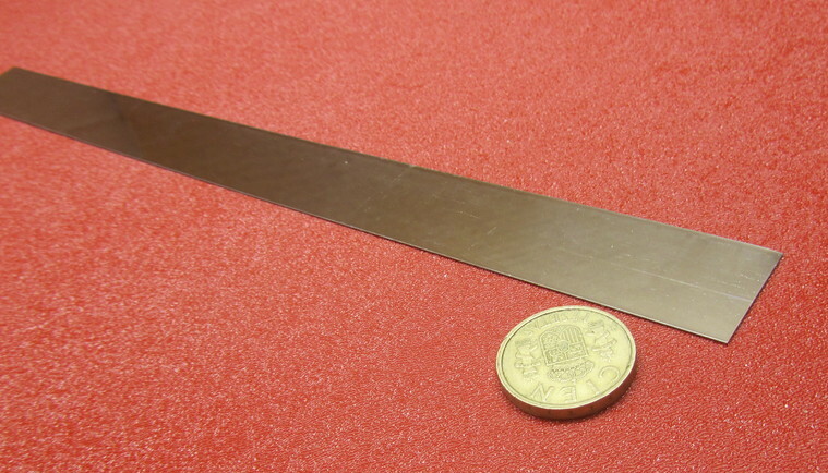 301 Stainless Steel Sheet Shim, .012″ (+/-.0010″) x 1.0″ x 100 Foot Length