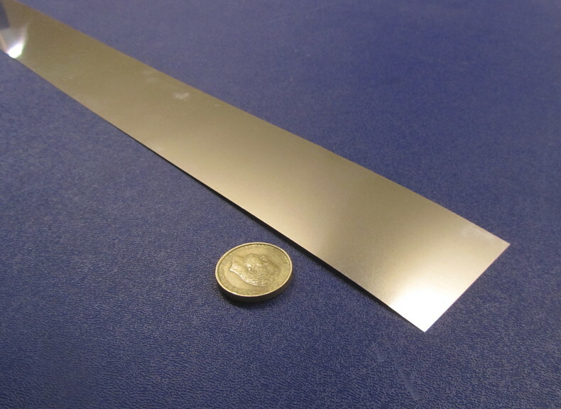 301 Stainless Steel Sheet Shim, .008″ (+/-.0004″) x 2.0″ x 50 Foot Length