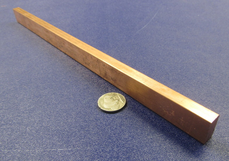 182 Copper Bar 3/8″ Thick x 3/4″ Wide x 1 Foot Length