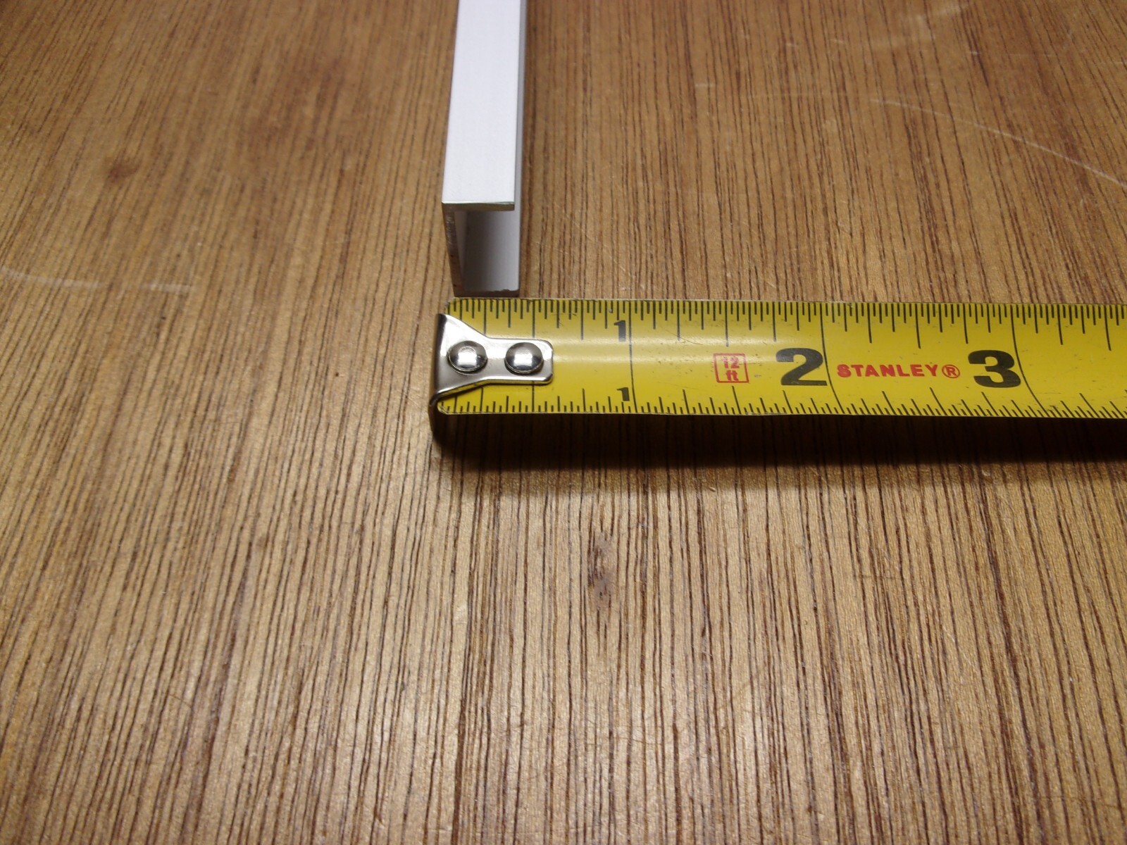 3/4″ Base X 3/8″ Leg X 12” Long 1/16″ Wall 6063 Anodized Aluminum U-Channel