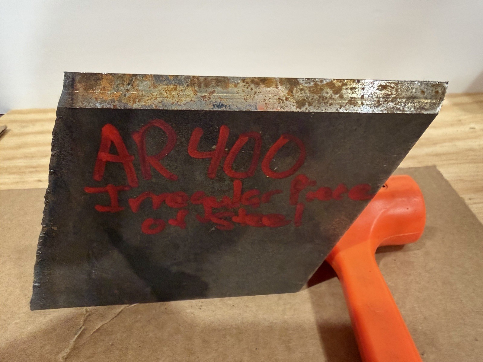 Irregular Piece of Abrasive Resistant Steel Plate – AR400 – 1/2” Thickness
