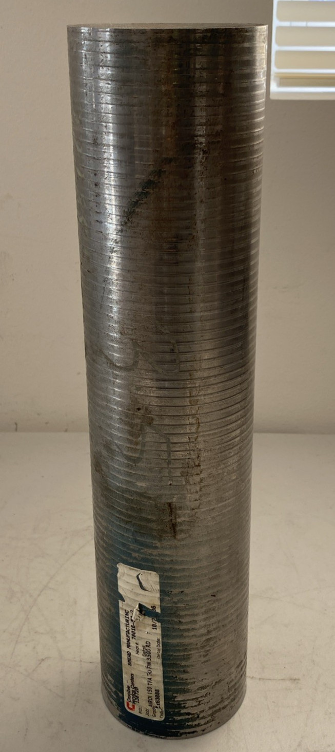 AIRDI 150 Tool Steel Round Bar 3.5″ Dia x ~15″ A2 D2 Class Lathe Stock Billet