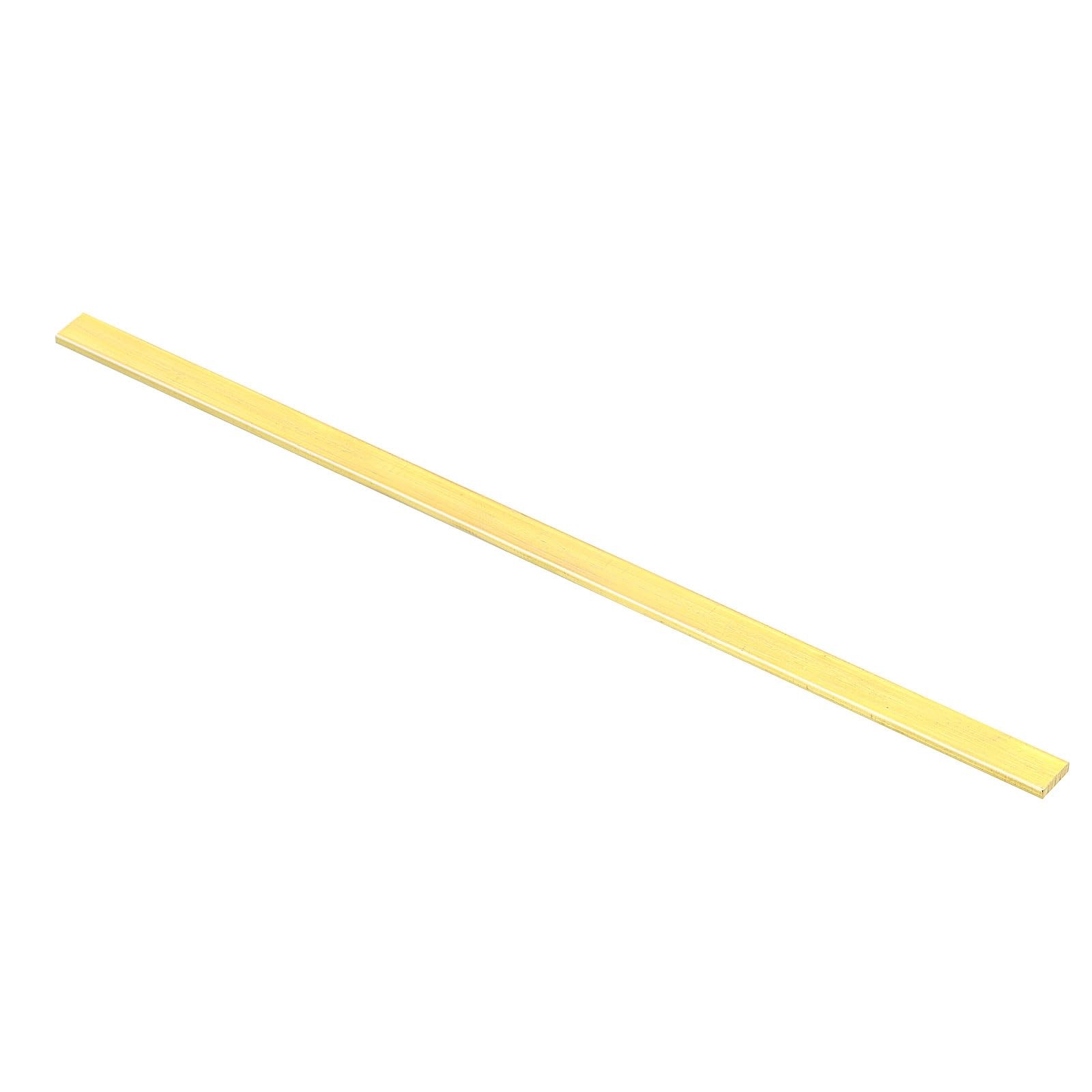 1/8 x 1/2 x 12″ H59 Brass Flat Bar, Solid Flat Mill Stock for Crafting Mainte…