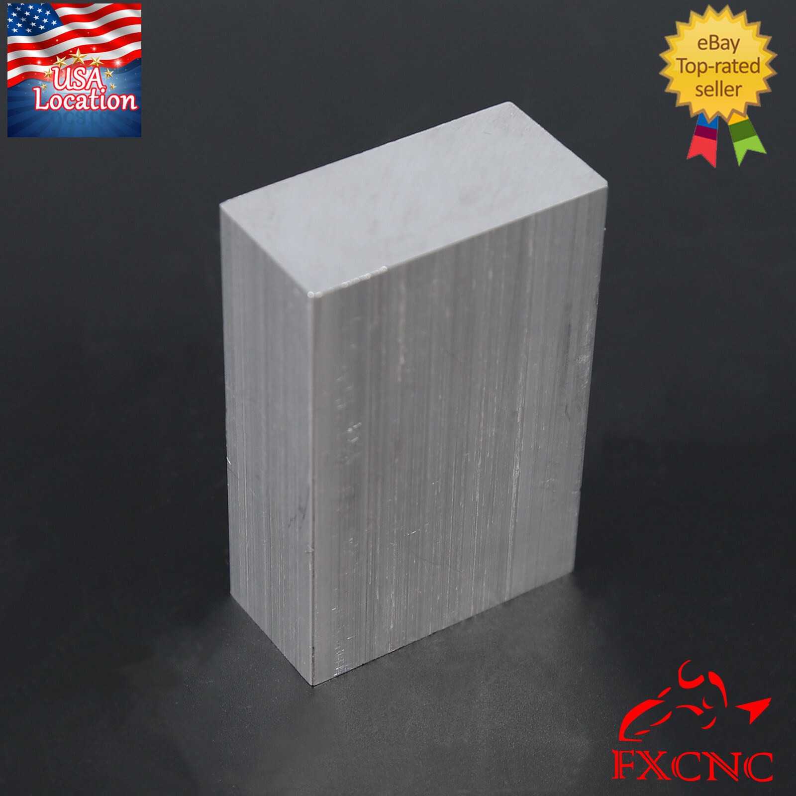 T6061 Aluminum Plate Flat Bar Strip Length 75mm Width 50mm Thickness 25mm