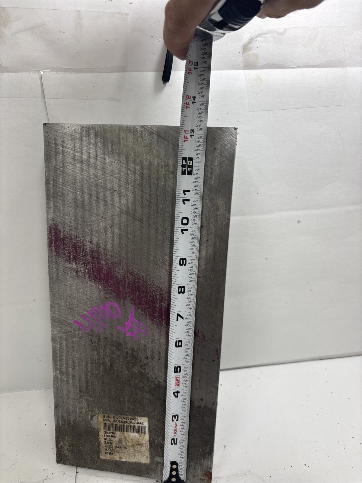 Flat Stock,Steel,4140 1-3/4” Thick.. 6-1/4” X 13-1/4”
