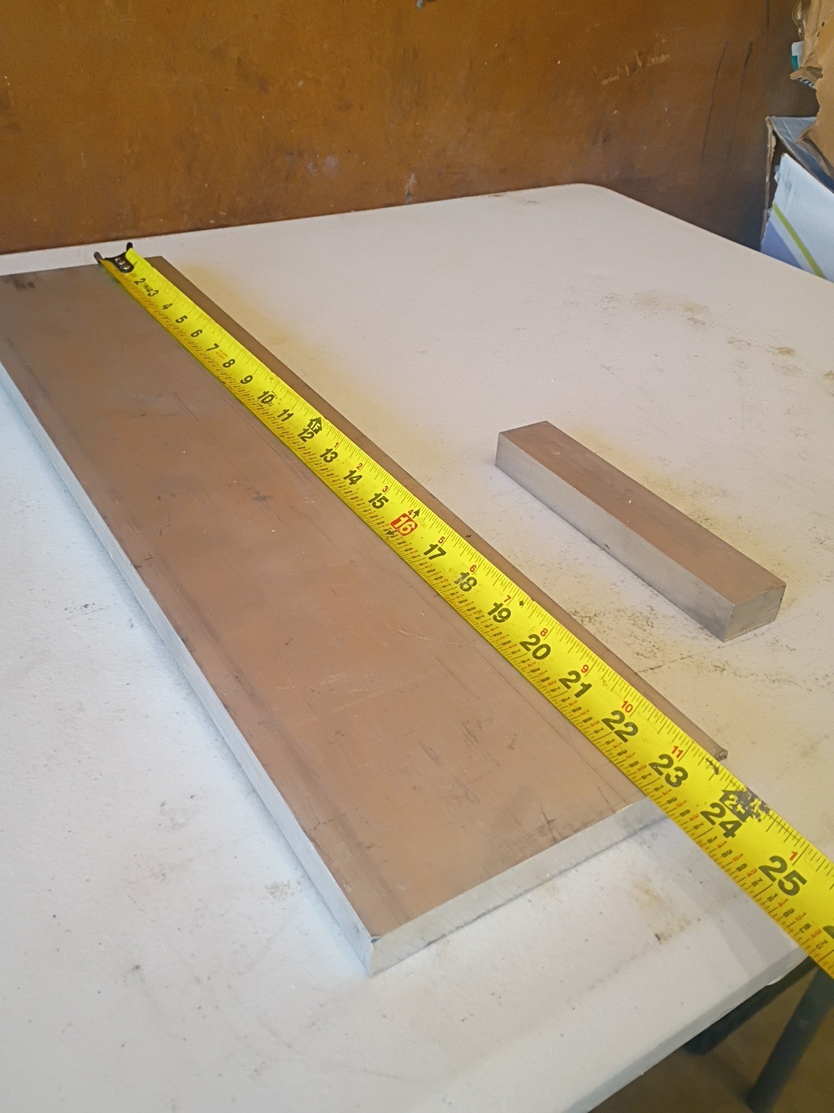(2) Flat Aluminum Lot 3/4 Inch Pieces 11 Ilbs.