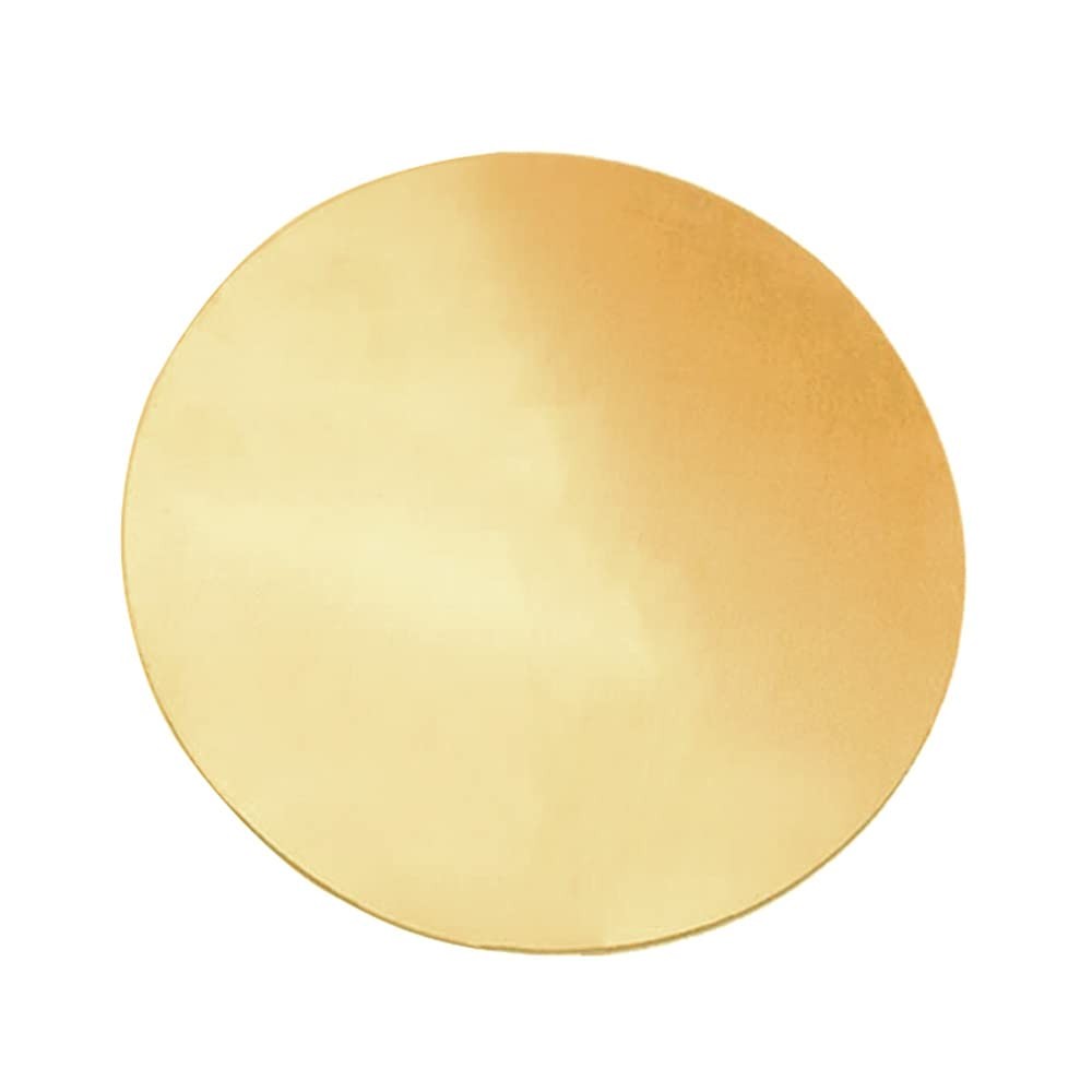 4 Inch Dia 0.08 Inch Thick 12 Gauge H62 Brass Round Plate Copper Metal Sheet