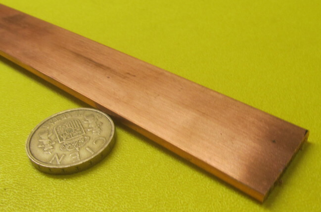 110 Copper Bar H02, 1/8″ Thick x 1.00″ Wide x 12 Inch Length
