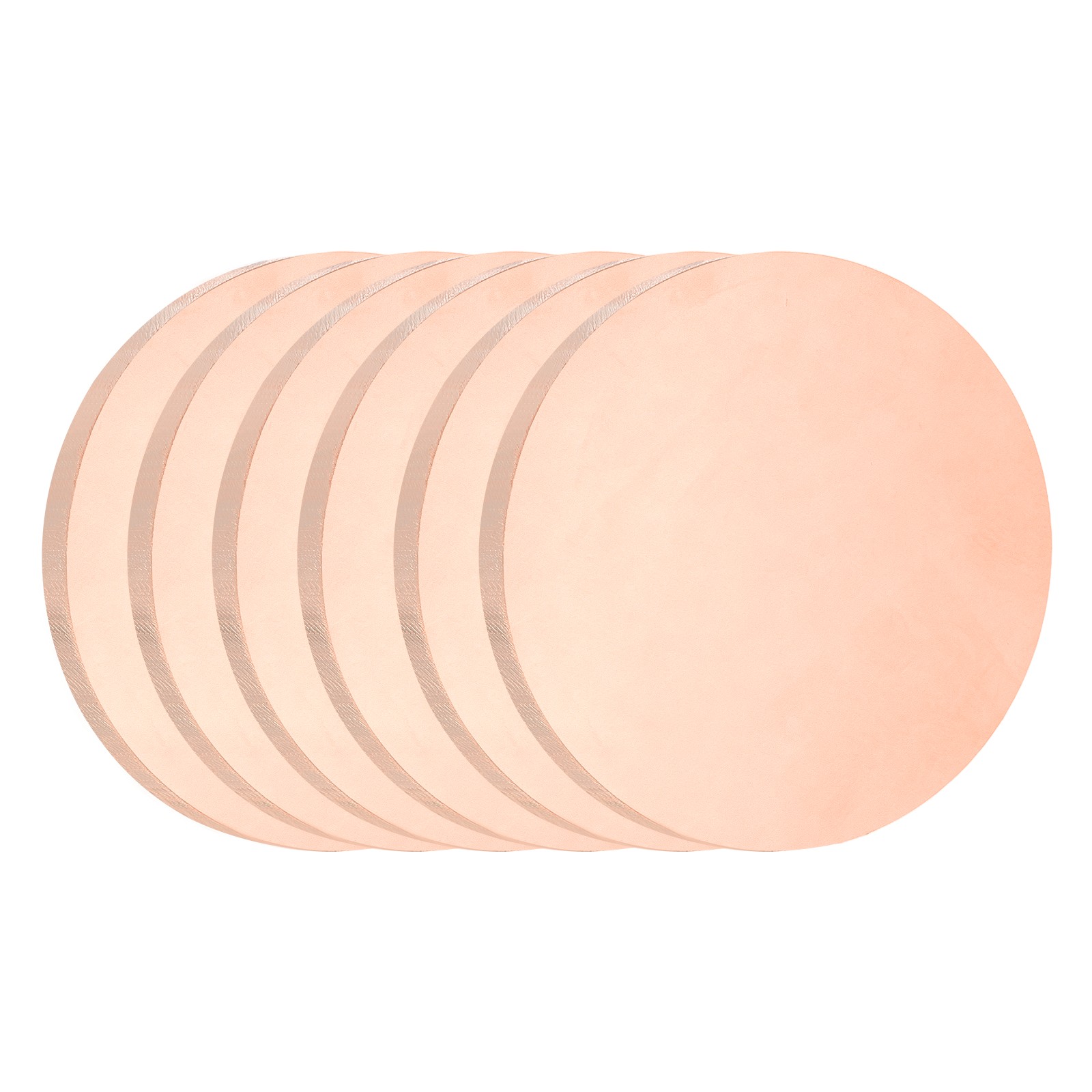 6 Pcs 0.08″ Thick 1″ Dia Copper Round Plate C1100 Pure Copper Sheet