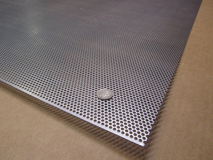 Perforated Straggered Steel Sheet .060″ Thick x 36″ x 40″, .140″ Hole Dia.