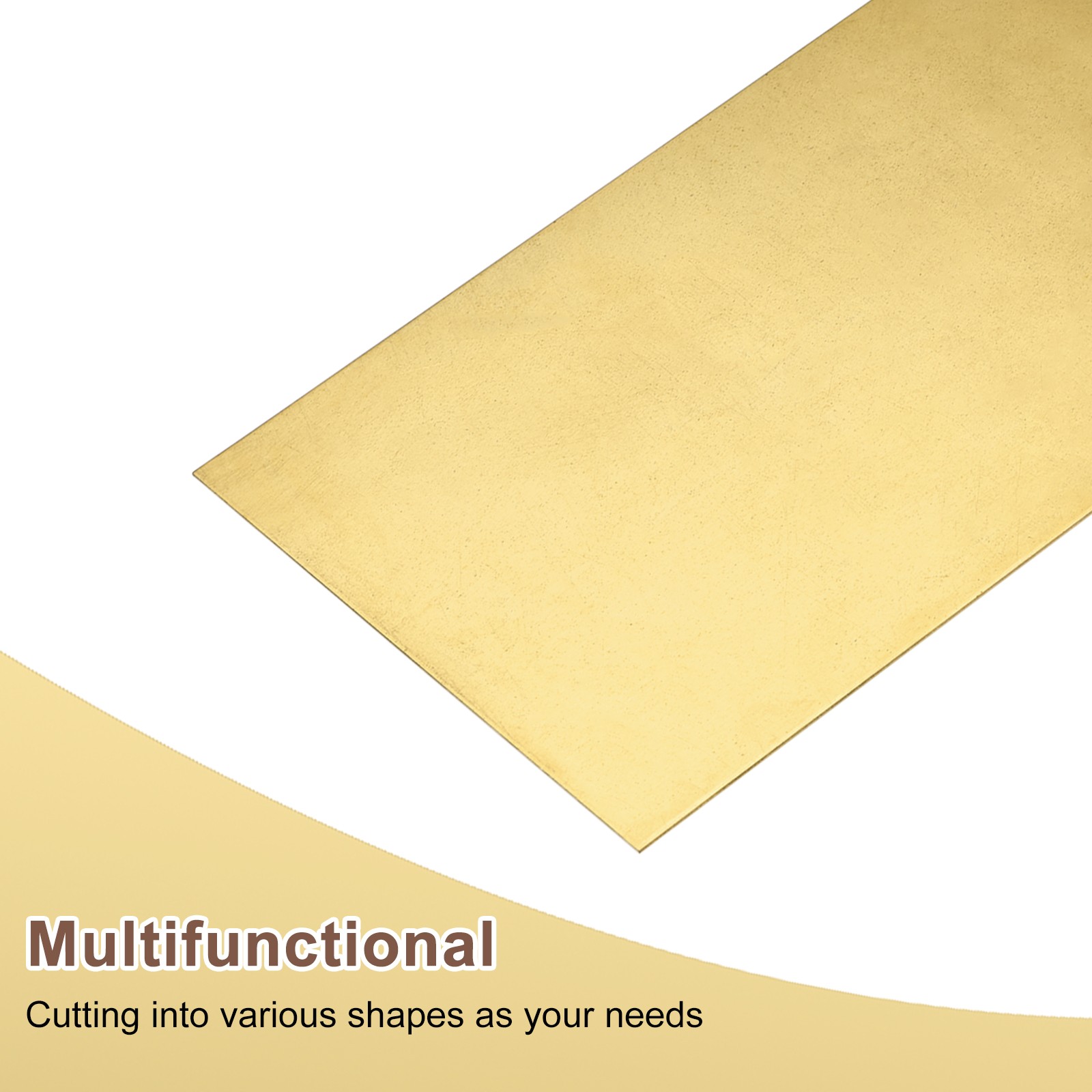 H62 Brass Sheet 4″ x 4″ Metal Sheets 0.08″ Thick Brass Plates for Industry