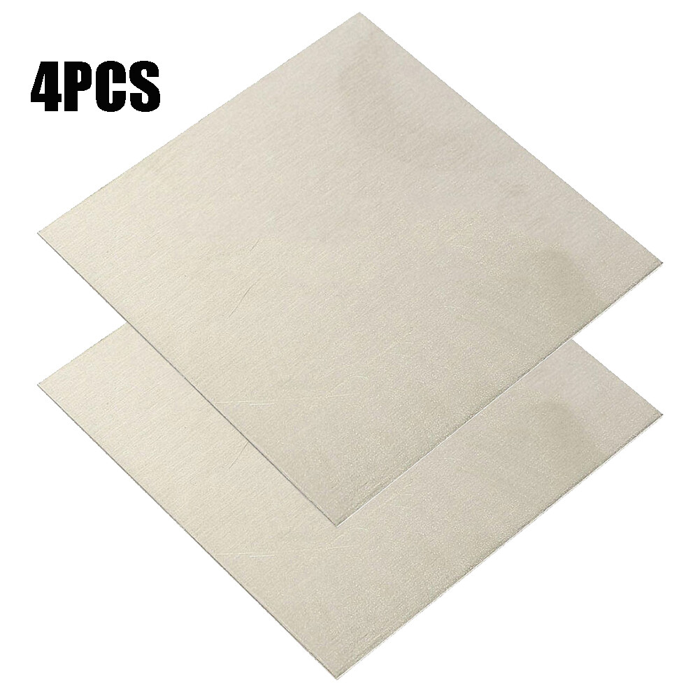 4PCS 100x100mm Pure Nickel Ni Sheet Plate For Electroplating Anode Element 1mm^