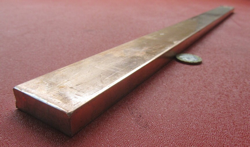 110 Copper Bar H02, 1/2″ Thick x 1 1/2″ Wide x 2 Ft Length