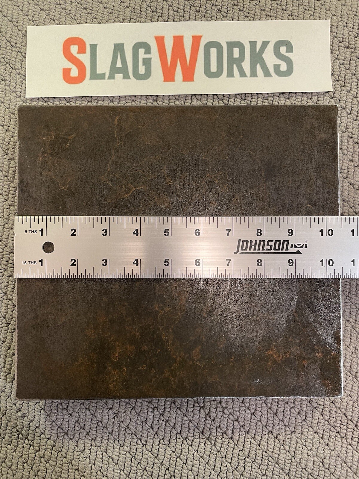 1/2×9.5×10.5 inch steel plate Milled Edges A36 Hot Roll Flat .5” Thick