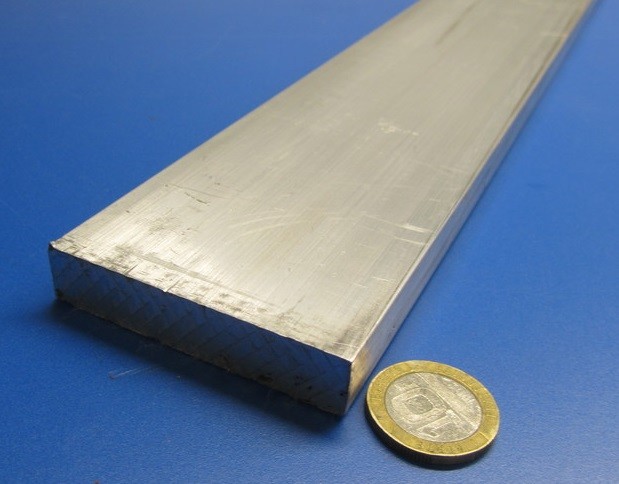 2024 T351 Aluminum Bar, 1/2″ (.500″) Thick x 2.50″ Wide x 24″ Length