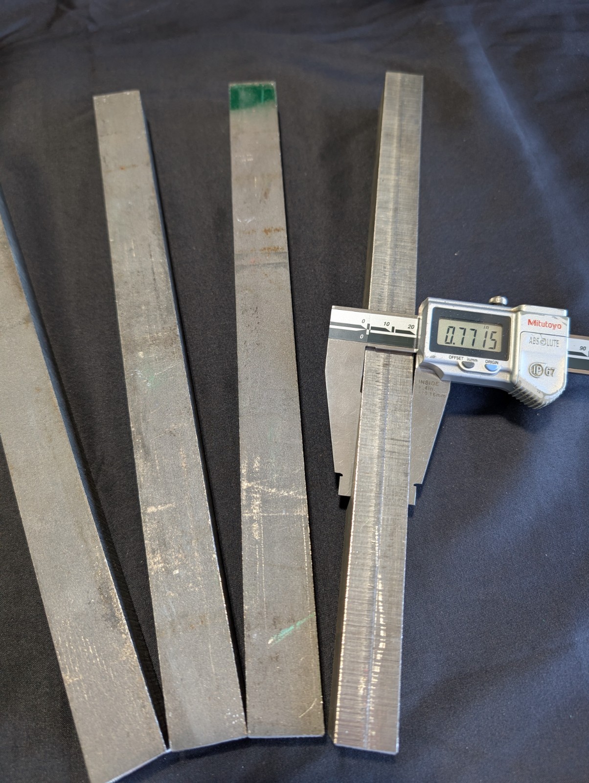 .750x.960″ Titanium Flat Stock 12″ Long, 4 bars total, Ti6AL4V ELI Grade 23