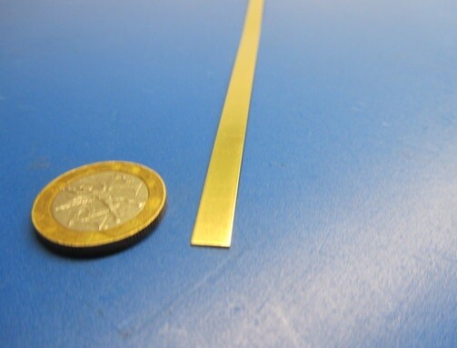 260 Brass Flat Bar .016″ (+/- 0.002″) Thick x 1/4″ Wide x 1 Foot Length, 10 Pcs
