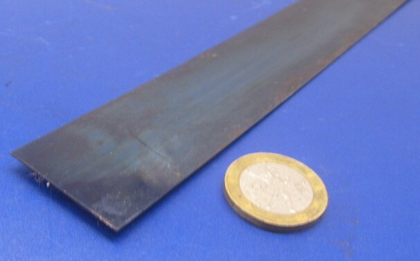 1095 Hard Blue Tempered Spring Steel Shim .050″ Thick x 1.25″ Width x 60″ Long