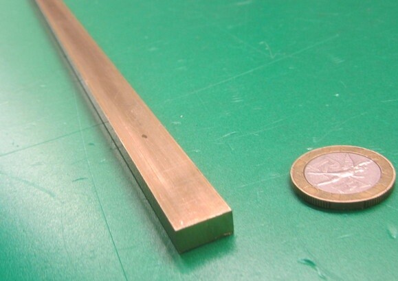 385 Brass Flat Bar 1/4″ Thick x 1/2″ Wide x 4 Foot Length
