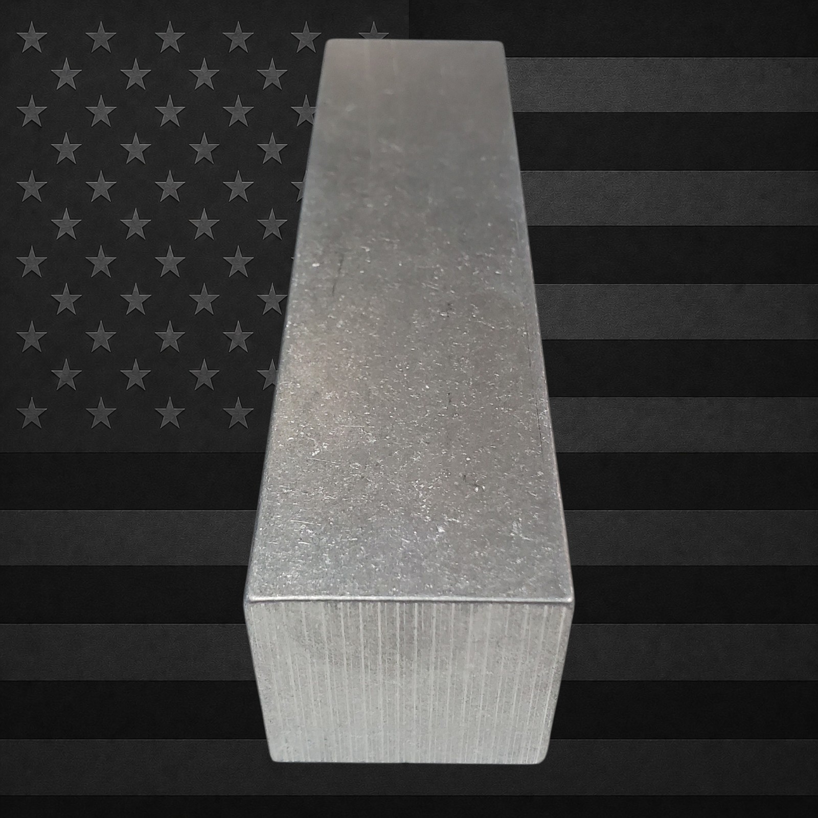 6061 Aluminum Square Bar 1.5″ x 1.5″ x 5.75″ Min Long Solid Billet Tumbled