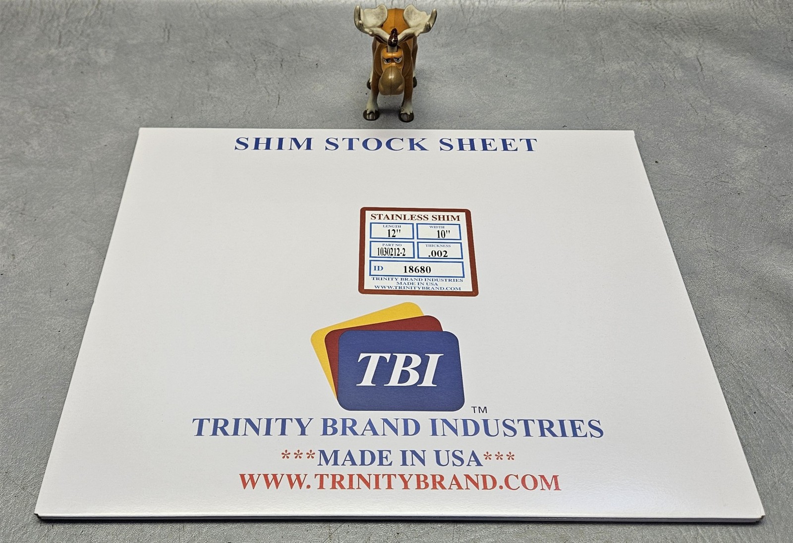 TBI 1030212-2 Full Hard Stainless Steel Shim Flat Sheet 10×12″ 302/304 Lot of 3