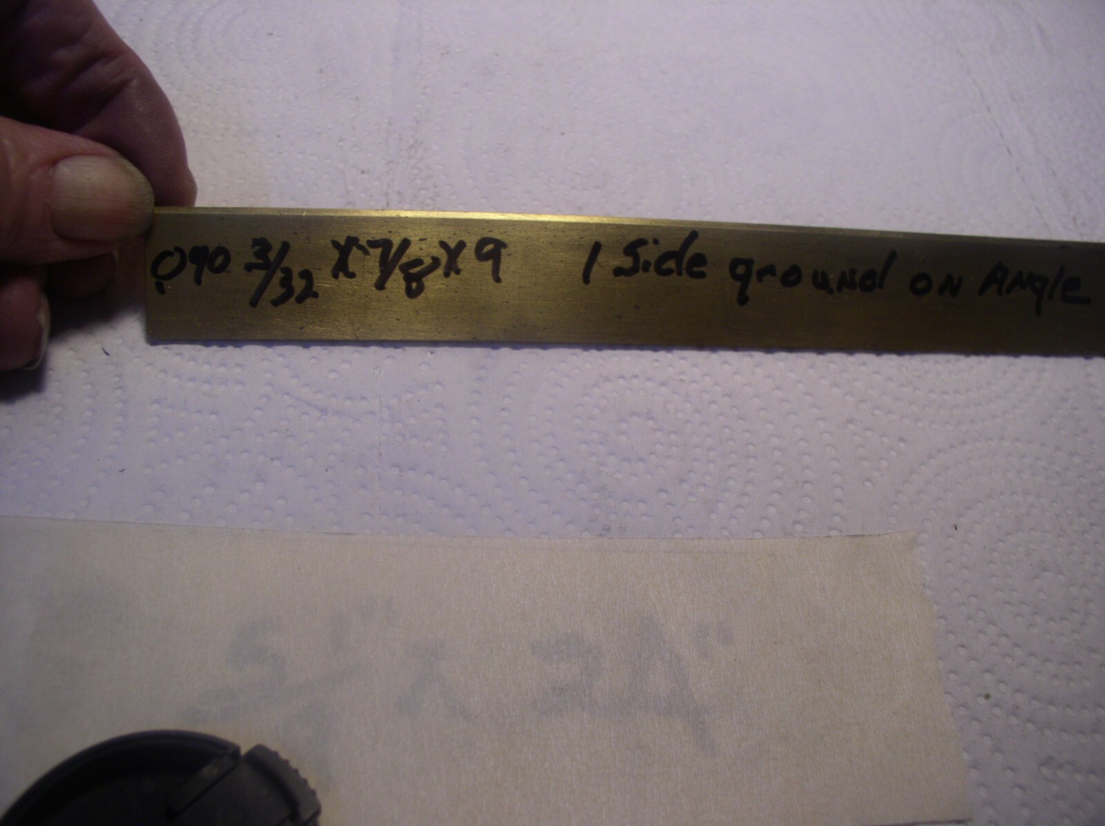 1PCS. 3/32″ X 7/8″ X 9″ SOLID BRASS FLAT STOCK YELLOW BRASS