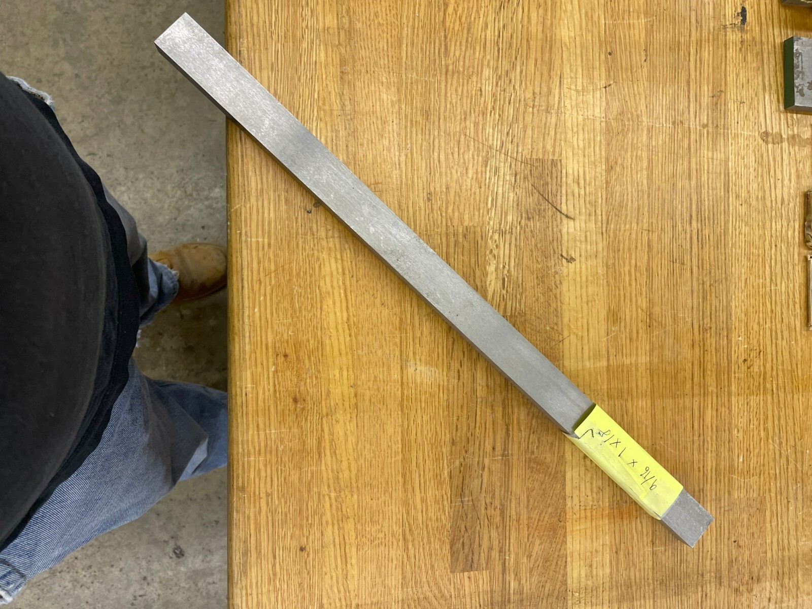 9/16″ x 1″ x 18″ OVERSIZE oil hardening tool steel flat stock
