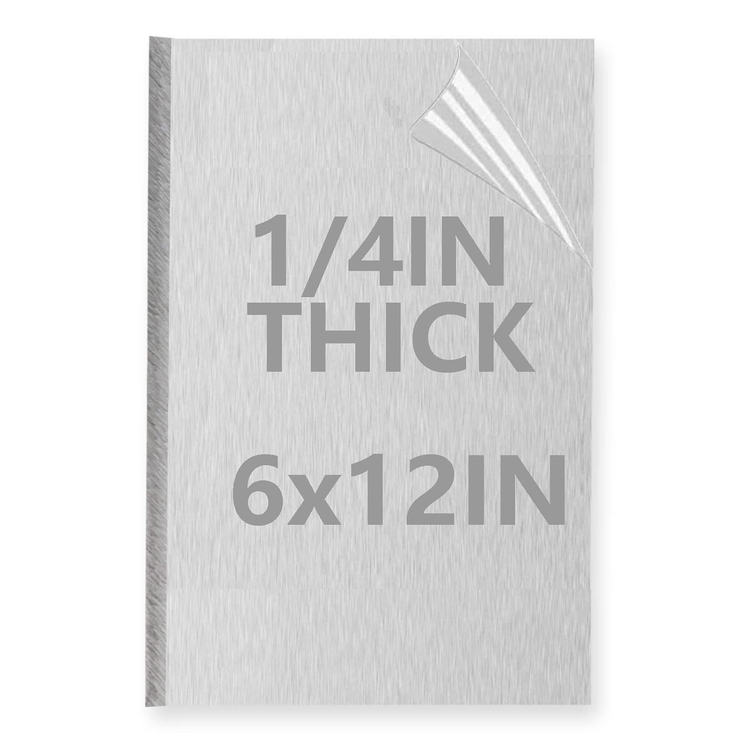1/4Inch Thick Aluminum Sheet Plate, 6″ X 12″ Heavy Duty Aluminum Plates | Double