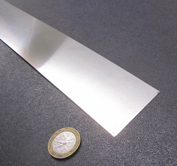 301 Stainless Steel Sheet Shim, .031″ (+/-.0015″) x 2.0″ Width x 5 Foot Length