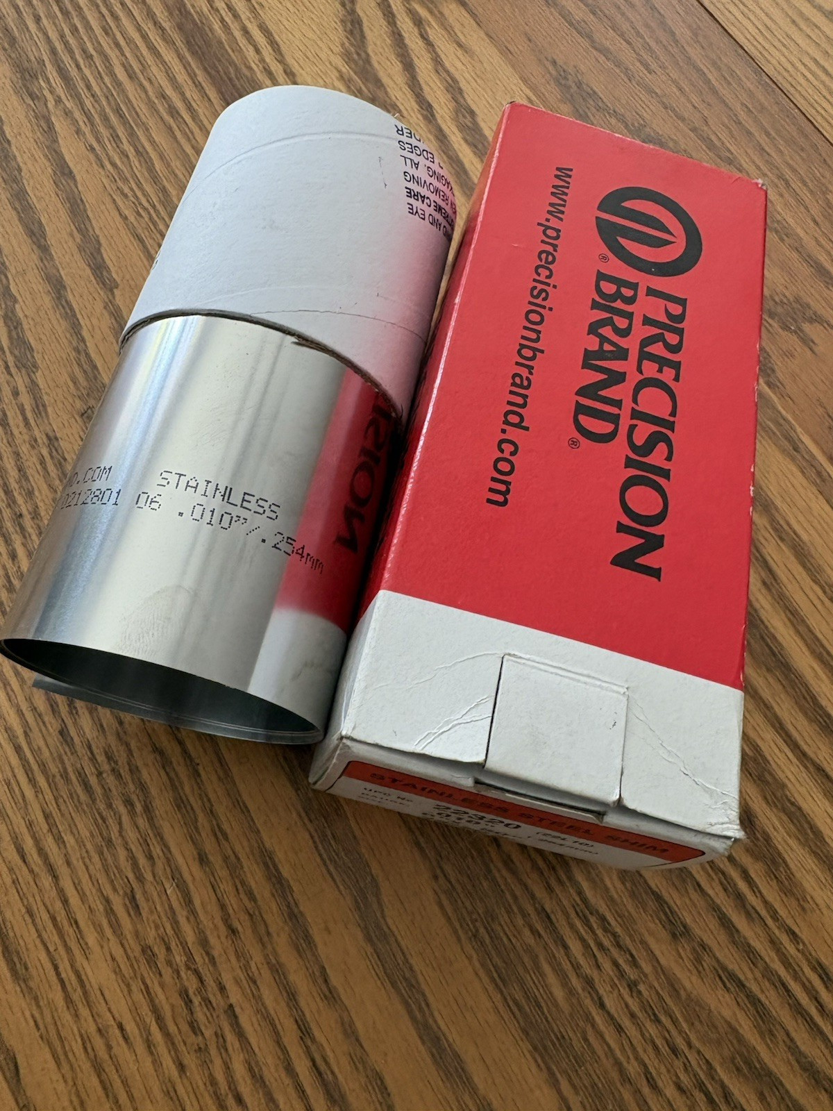 NEW NIB PRECISION BRAND Stainless Steel 22320 Shim 6″ x 50″ Gauge .010″