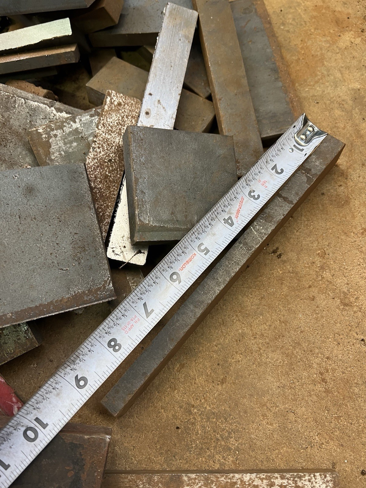 Mix lot 9+Lbs A36 Flat steel metal plate bar steel stock 3/8″ 1/2″ 3/4″ 1″+ Th