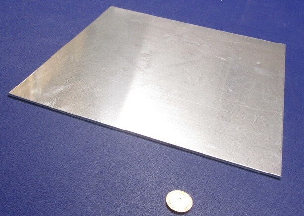 1100 Aluminum Sheet Softened (O) .125″ (1/8″) Thick x 12″ Wide x 12″ Long