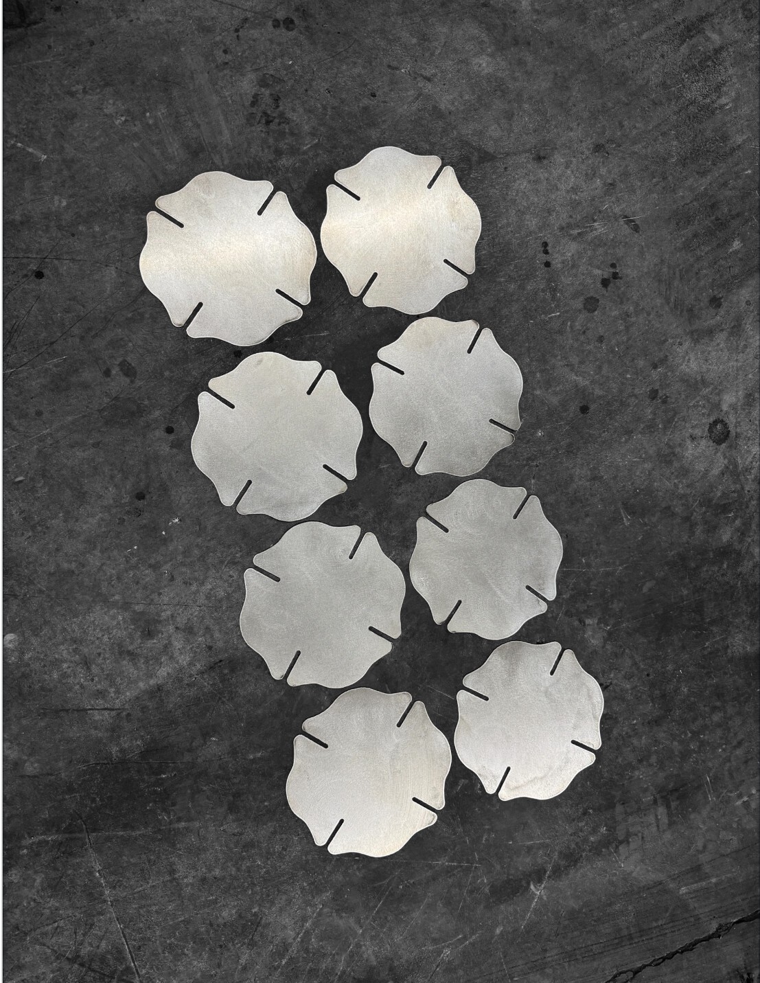 MALTESE CROSS BLANK 8 pack 18 GUAGE STEEL COLD ROLLED 8″ X 8″