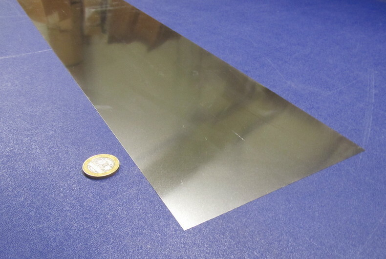18-8 Stainless Steel Sheet, Full Hard, .0005″ x 6.0″ x 100″