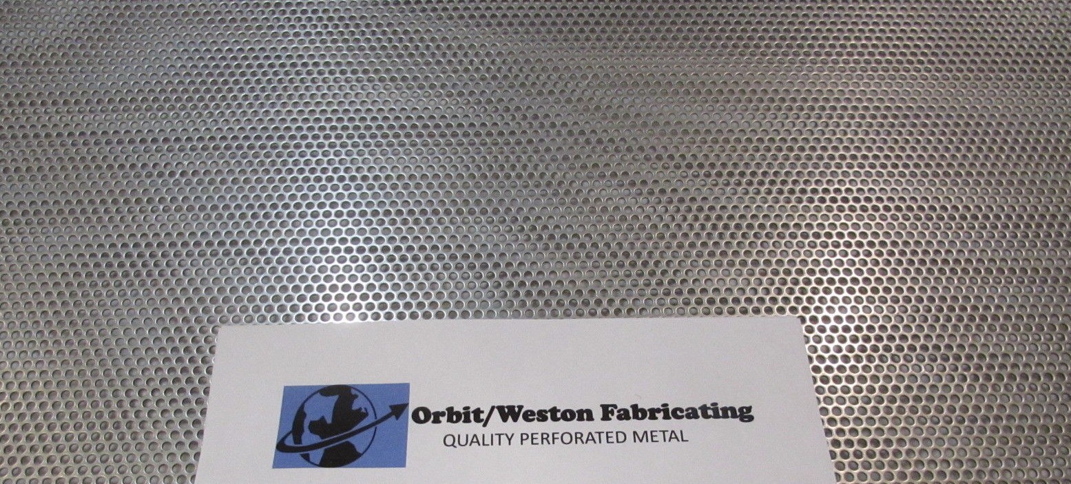 1/8″ HOLES—18 GAUGE CARBON STEEL PERFORATED SHEET–12″ X 12″==
