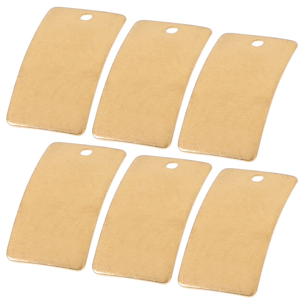 25Pcs Brass Plates for DIY Jewelry Reusable Metal Sheets Golden