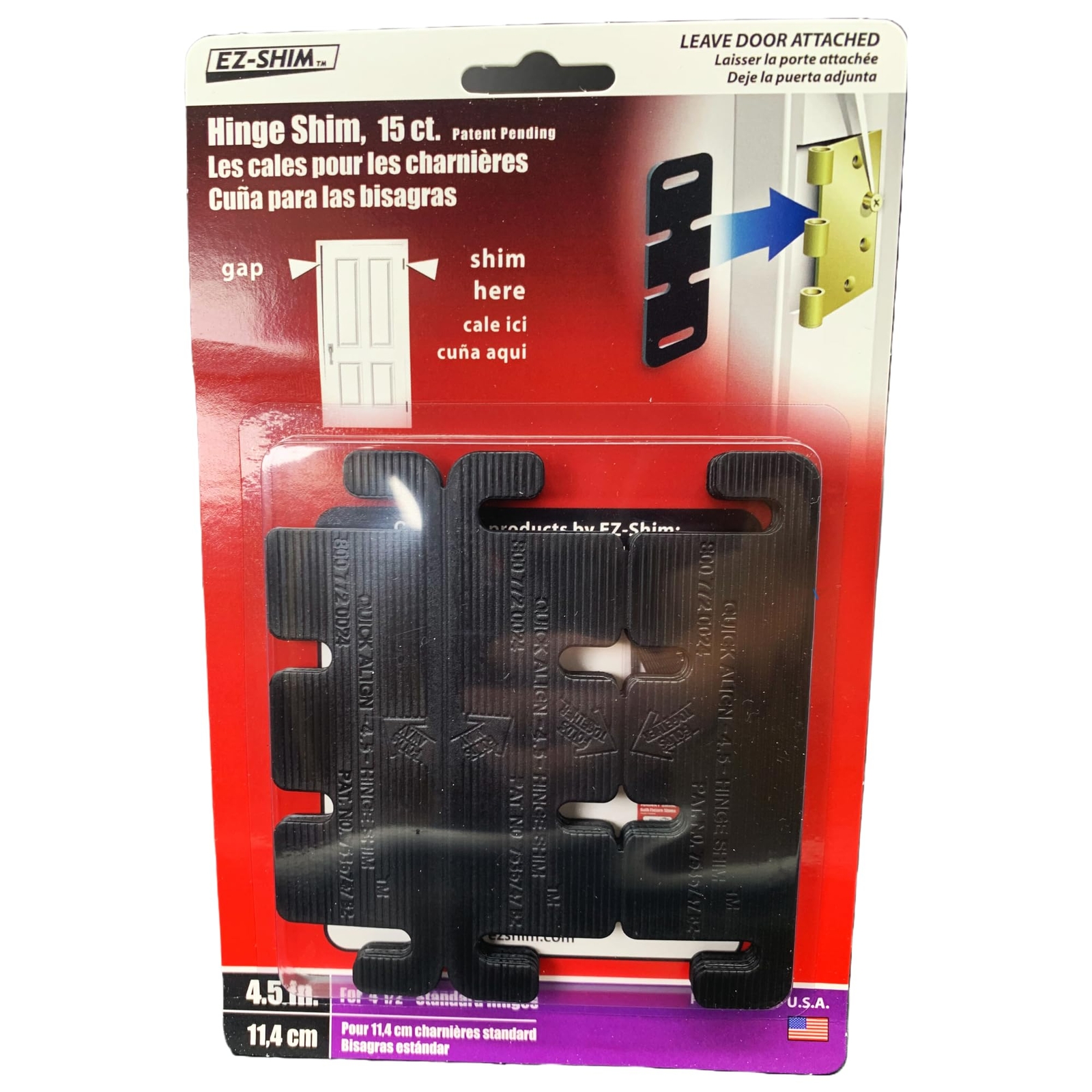 4.5″ Hinge Shim (15 Pack)
