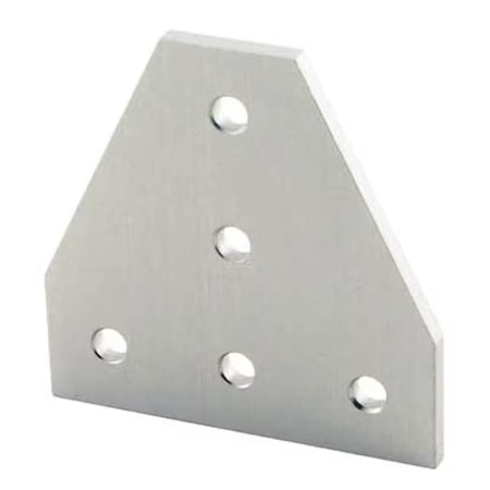 80/20 45-4340 Teeflatplate, Aluminum, Silver, 135Mm, 135Mm