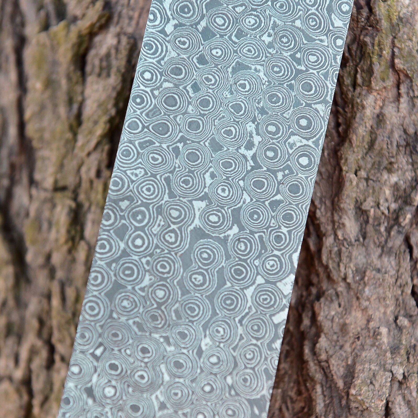 5 MM Hand Forged DAMASCUS STEEL PLATE 10”x 2” Flat Bar Billet Bar Rain Pattern