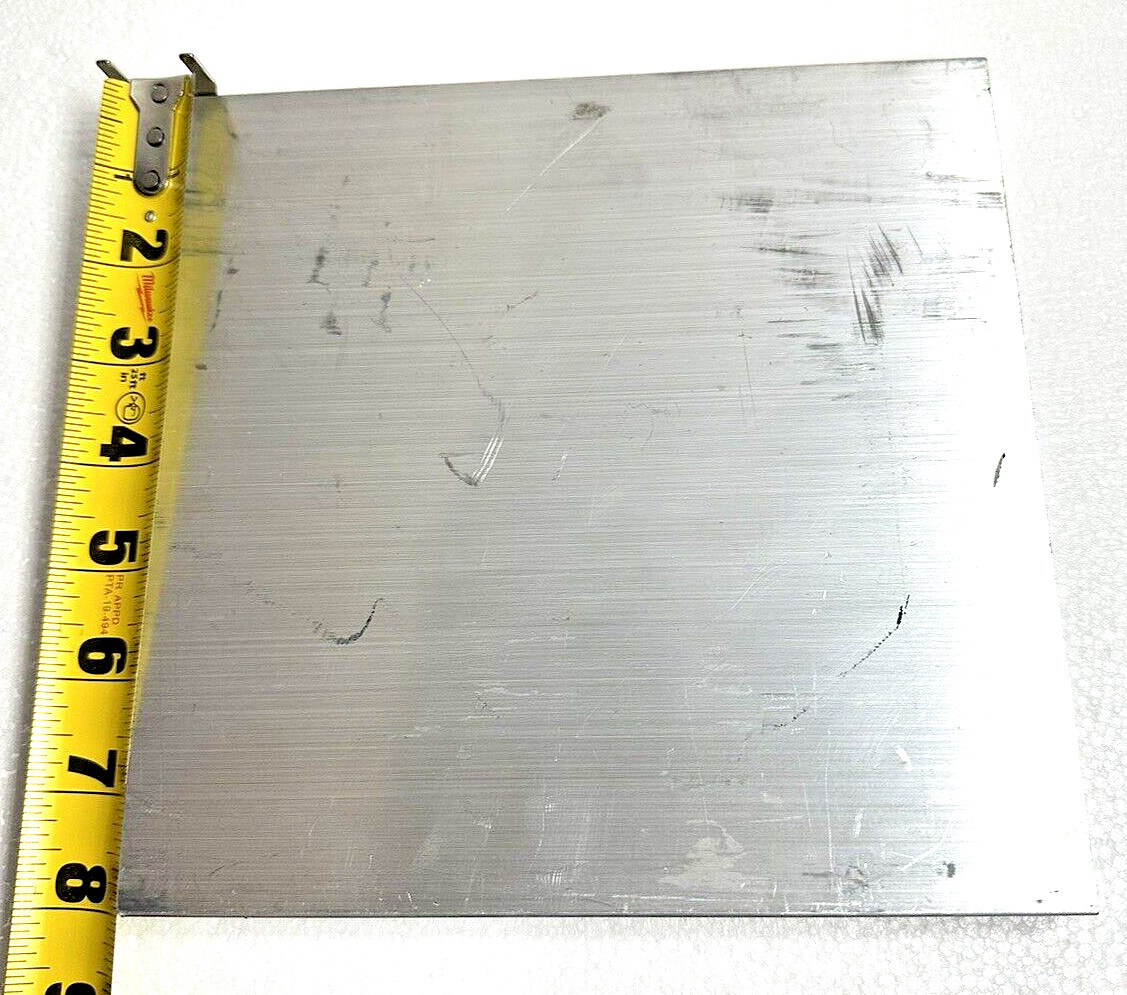 High Strength 6061 Aluminum Plate 8in x8in x3/4in Thickness