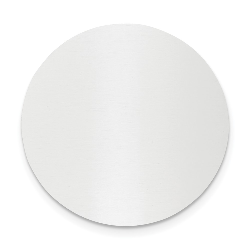 1 1/4 x 1 1/4 Round Polished Aluminum Plates-Set of 6