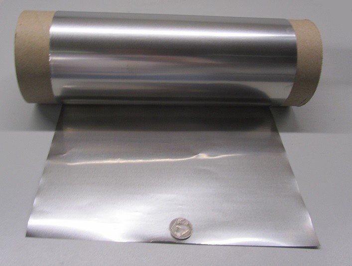 321 Weldable Stainless Steel Foil, .002″ Thick x 10.0″ Wide x 10 Foot Length