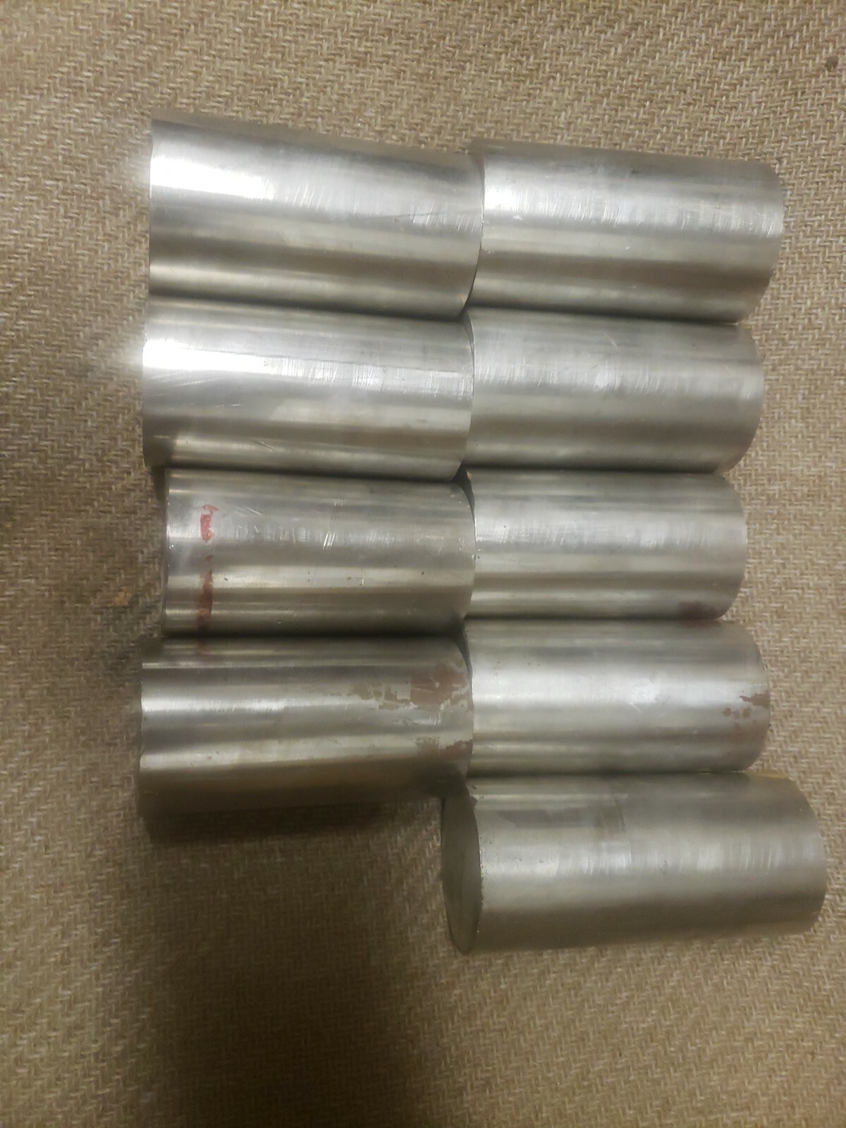 Alloy 304 Stainless Steel Solid Round Bar – 1 7/8″ , 9 pieces×3.5″ 31.5″ total