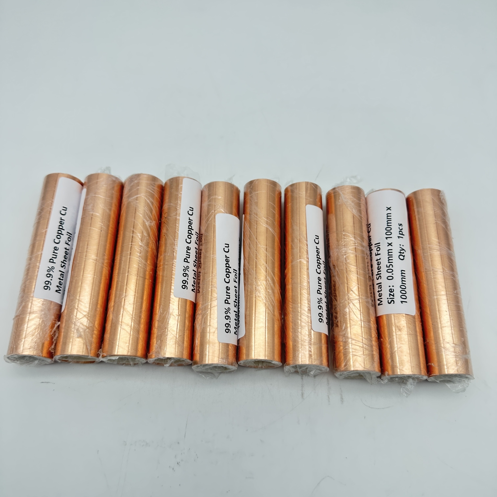 1PC 0.05mm x 100mm x 1000mm 99.9% Pure Copper Cu Metal Sheet Foil